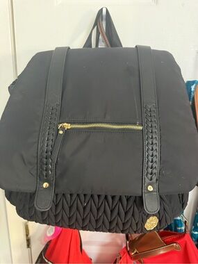 Black Diaper bag (Large)  Gold Hardware